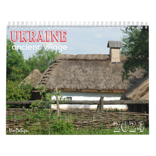 Calendrier UKRAINE ancien calendrier_village (Protection)