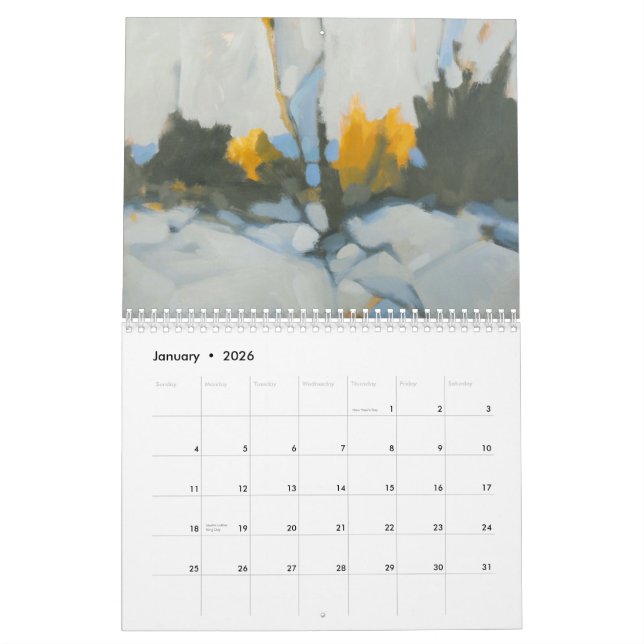 Calendrier Un an d'art au Maine (Jan 2026)