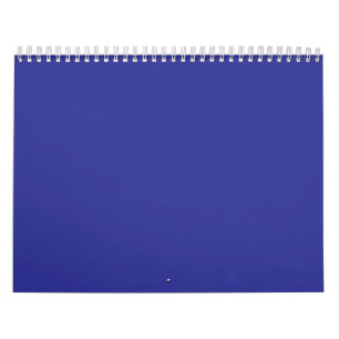Calendrier Un arrière - plan bleu avec un squat blanc bien en