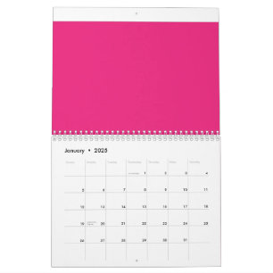Calendrier un arrière - plan rose avec une bordure noire