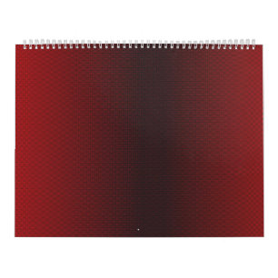 Calendrier un arrière - plan rouge et blanc avec de petits po