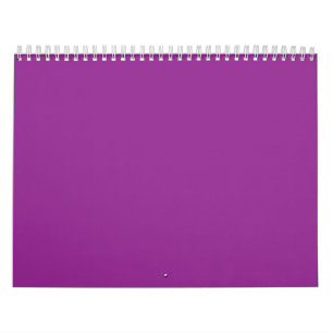 Calendrier Un arrière - plan violet profond accentué par un b