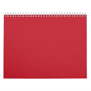 Calendrier Un carré rouge entouré d'une mince bordure blanche