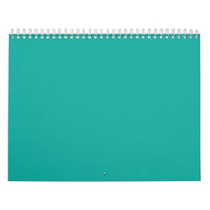 Calendrier Un espace vert turquoise et riche mis en valeur pa