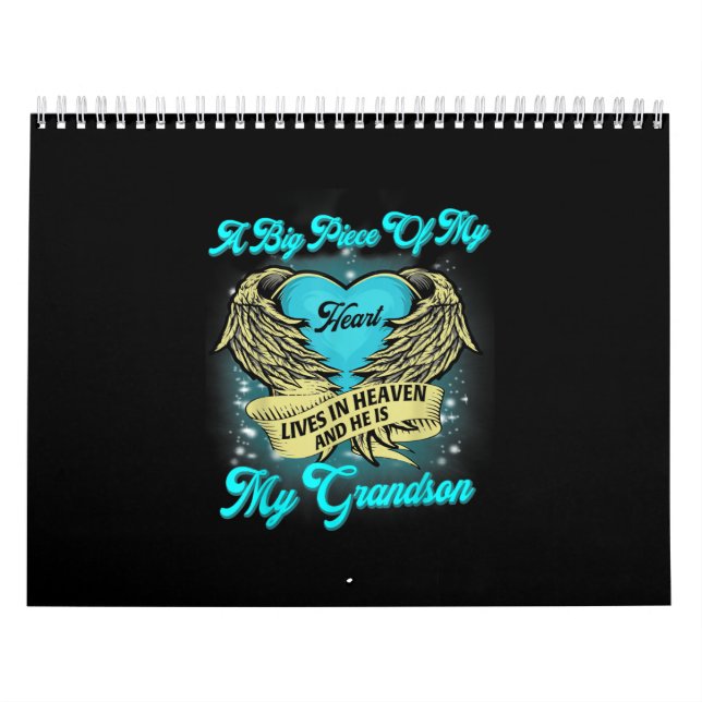 Calendrier Un Gros Morceau Mon Coeur Vit Ciel Il Est Mon Peti (Protection)