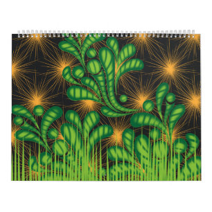 Calendrier un miroir et quelques plantes