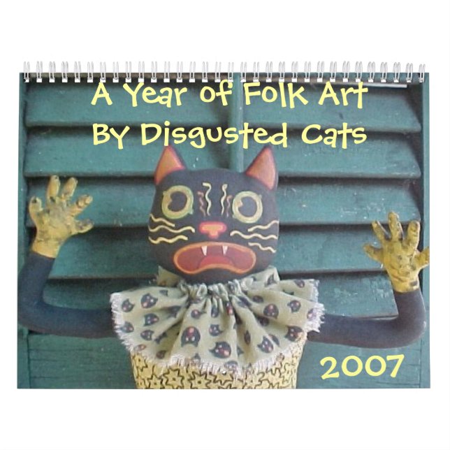 Calendrier Une année de l'art populaire par les chats (Protection)