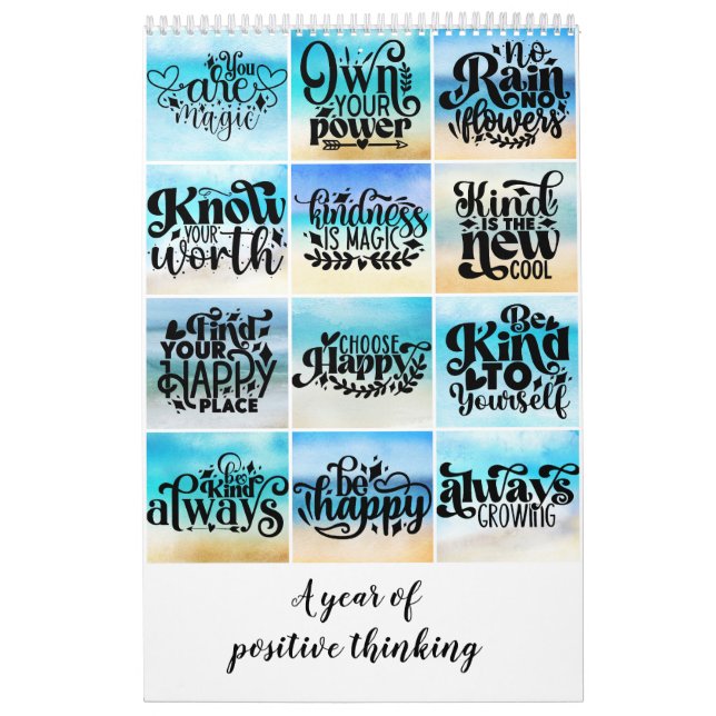 Calendrier Une année de pensée positive (Protection)