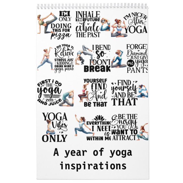 Calendrier Une année d'inspiration yoga (Protection)