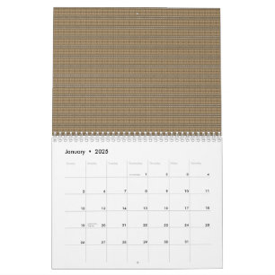 Calendrier Une image de fond montrant un tissu avec un bronza