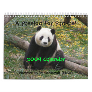 Calendrier Une passion pour des pandas ! , 2009 classent,