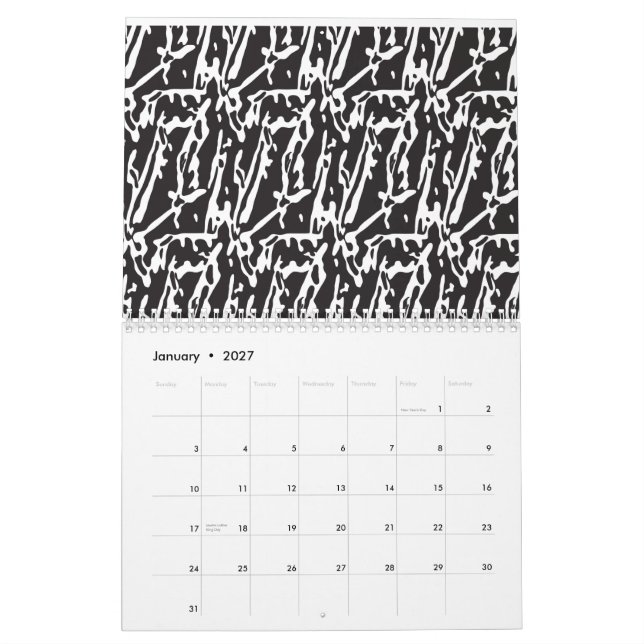 Calendrier Une variété de légumes frais, y compris les tomate (Jan 2027)