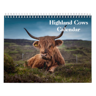 Calendrier Vaches Highland 2025