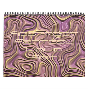 Calendrier Vagues de fantaisie funky 3D conceptions d'art mod
