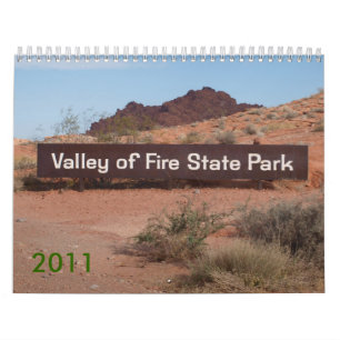 Calendrier Vallée du feu 2011