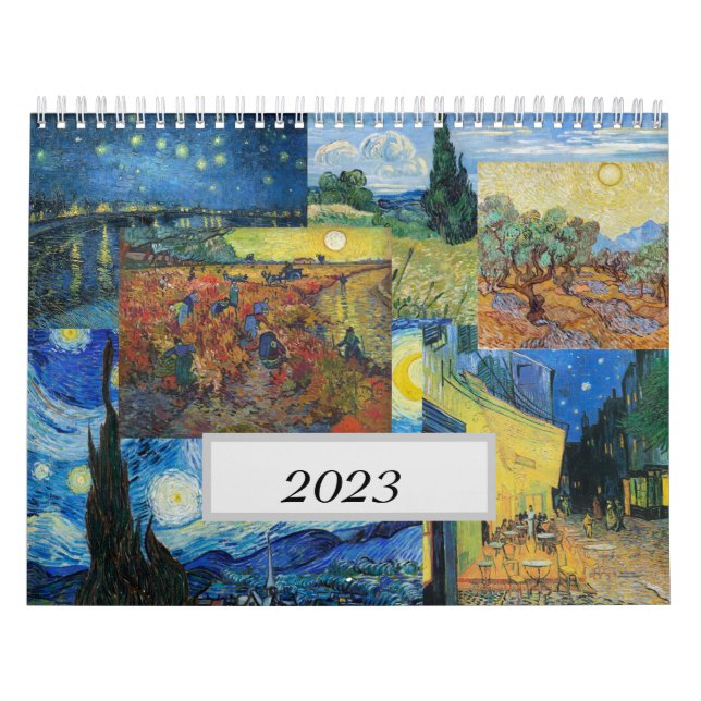 Calendrier Van Gogh - 12 mois, 12 tableaux (Protection)
