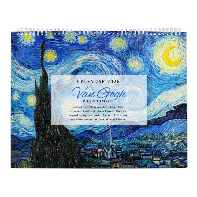Calendrier Van Gogh 2026 - Impressionnisme (Protection)