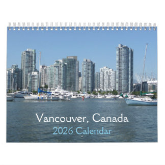 Calendrier Vancouver, Canada 2026 Calendar