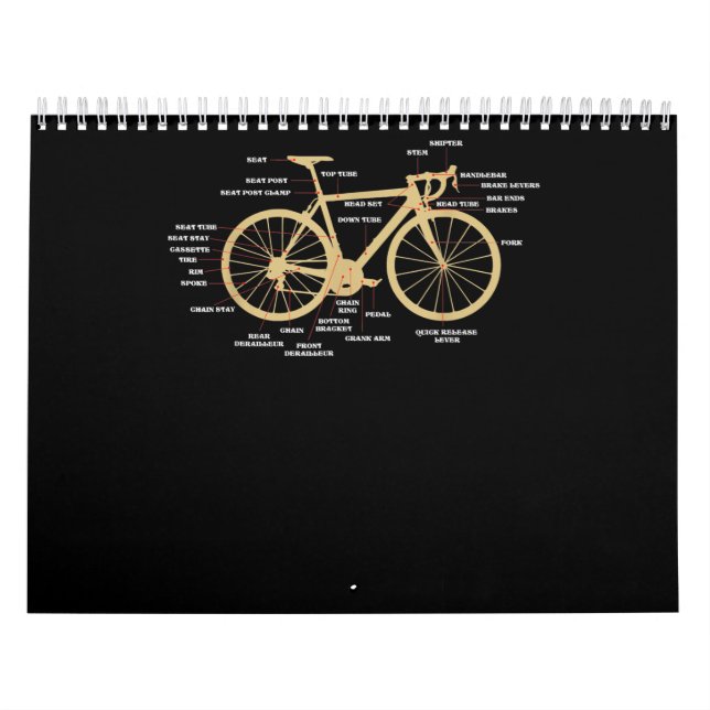 Calendrier Vélo Cyclisme Anatomie Road Bike Parts Vélo (Protection)