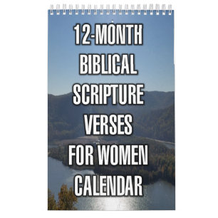 Calendrier Versets bibliques pour femmes sur 12 mois