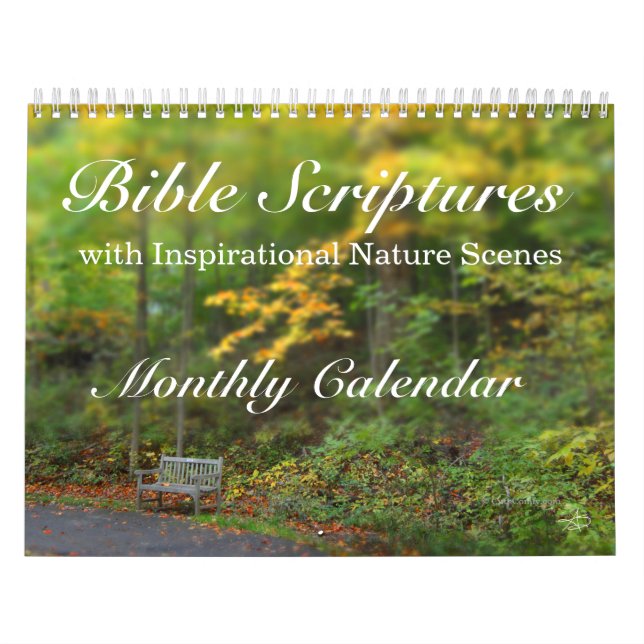 Calendrier Versets de la Bible Écriture Scènes de nature insp (Protection)