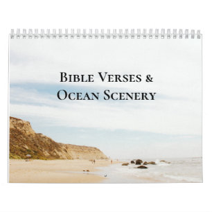 Calendrier Versets de la Bible & Paysages océaniques Christia