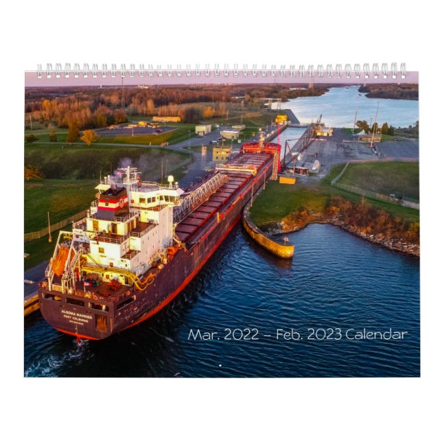 Calendrier Vessels Calendar Mars - février 2023 (Protection)