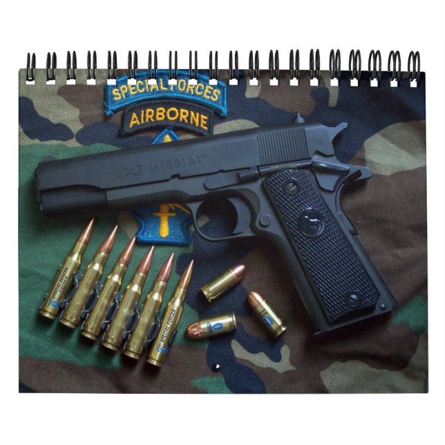 Calendrier Vétérans des bérets verts SF SFG de forces (Protection)