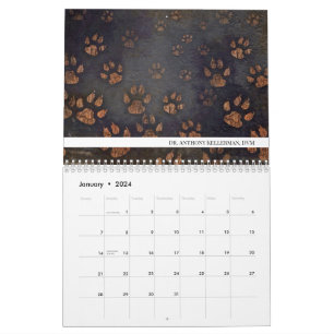 Calendrier Vétérinaire Empreinte de patte unique
