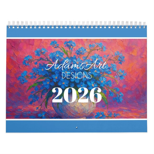 Calendrier Vibrant Impressionist Floral (Protection)