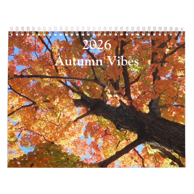Calendrier Vibrations d'automne 2026 toute l'année (Protection)