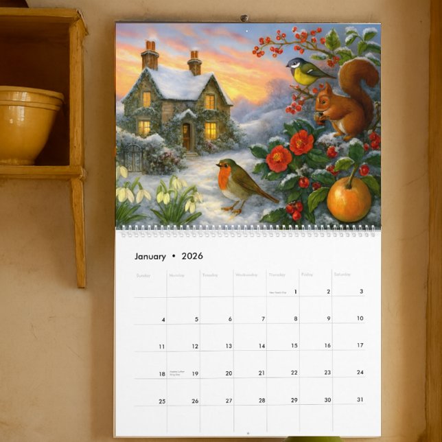 Calendrier Victorian Era Cottages & Gardens (Créateur téléchargé)