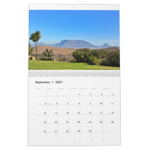Calendrier Ville du Cap Afrique du Sud