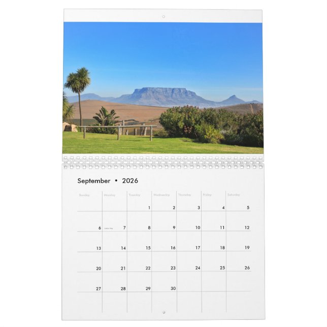 Calendrier Ville du Cap Afrique du Sud (Sep 2026)