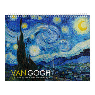 Calendrier Vincent Van Gogh Artiste Art Vintage 2024