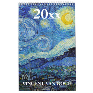 Calendrier Vincent van Gogh Fine Art 2020