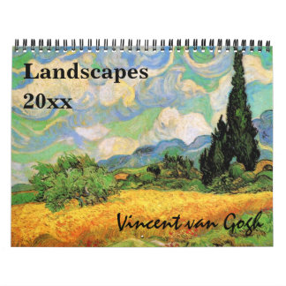 Calendrier Vincent van Gogh Paysages Art Vintage