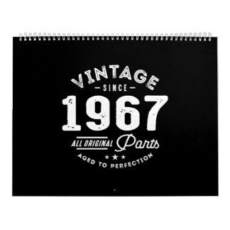 Calendrier Vintage Born en 1967
