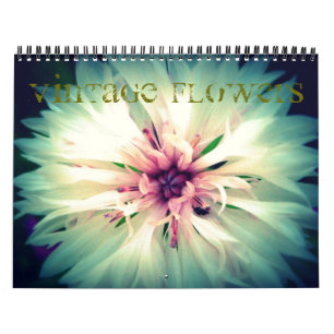Calendrier vintage de fleur