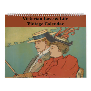 Calendrier Vintage de l'Amour et de la Vie victori