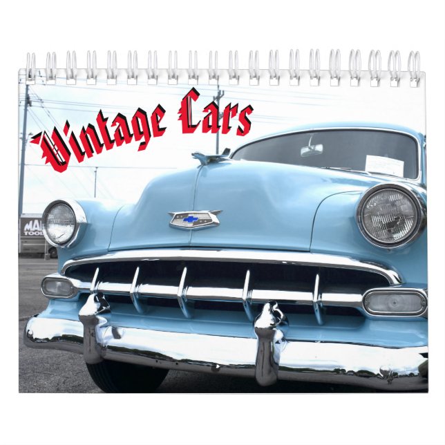 Calendrier vintage de voiture (Protection)