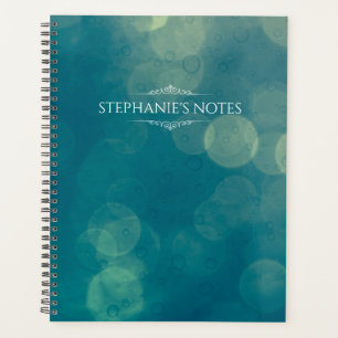 Calendrier vintage Green Bokeh 2023 Planificateu