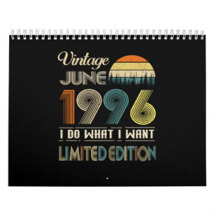 Calendrier Vintage juin 1996 Ce que je veux Edition Limitée