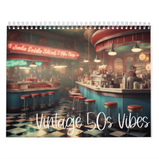Calendrier Vintage les années 50 Vibes