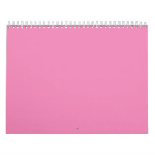 Calendrier Violet Pastel, Marguerite Rose, Rose Rose,
