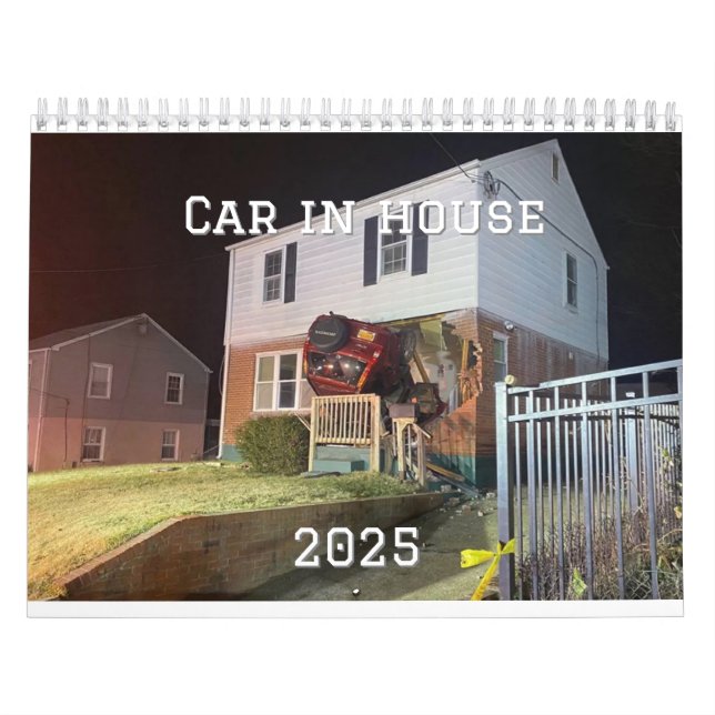 Calendrier Voiture à la maison 2025 (Protection)