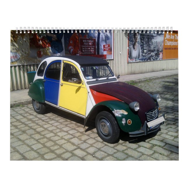 Calendrier Voitures Citroen 2 CV Classic 2023 (Protection)