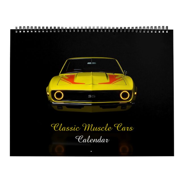 Calendrier Voitures musculaires classiques (Protection)