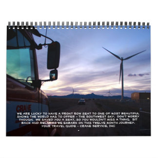 Calendrier Voyage au sud-ouest