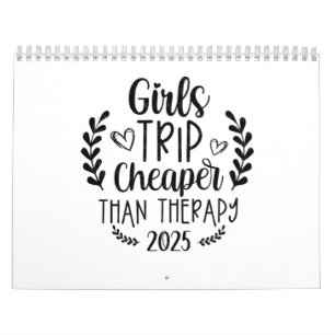 Calendrier Voyage des filles moins cher que la thérapie 2025